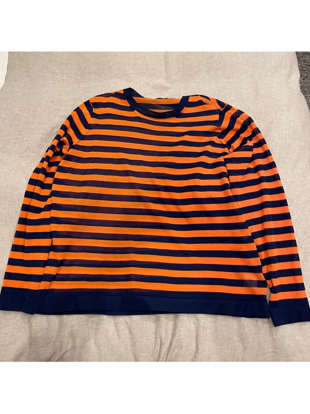 DRIES VAN NOTEN Knitwear/ Sweater Orange Navy(Border). Strips 
size M